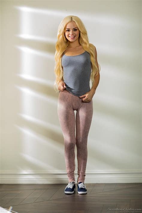 Blonde Spinner Elsa Jean Shows Her Tiny Boobies 30 Photos