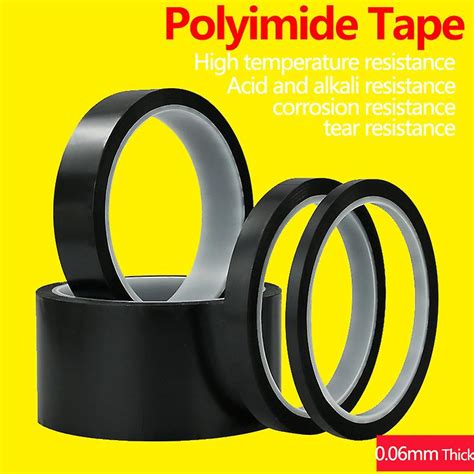 Bande de polyimide Noir Résistant à haute température Kapton Tape