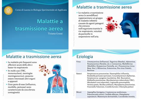 10 Malattie A Trasmissione Aerea Tiziana Grassi Corso Di Laurea In