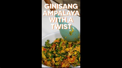 Ginisang Ampalaya With A Twist Sandok Ni Dok Youtube