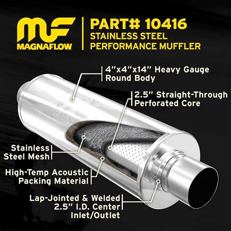 Magnaflow 4x4 Inch Round Style Muffler Pair