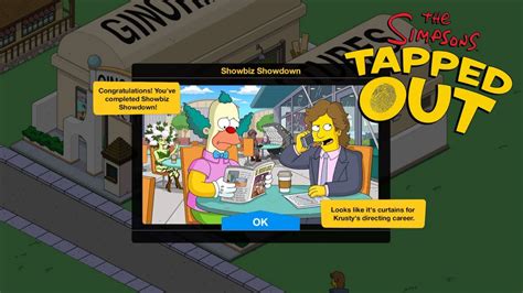 The Simpsons Tapped Out Unlocking The Final Part Of The Showbiz