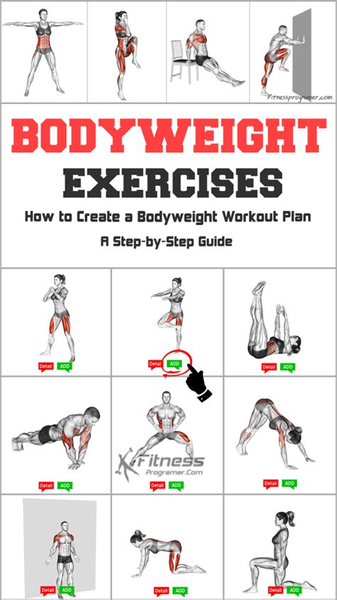 How To Create A Bodyweight Workout Plan Step By Step Guide