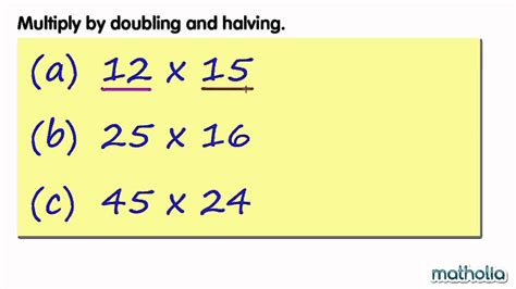 Doubling And Halving Worksheets