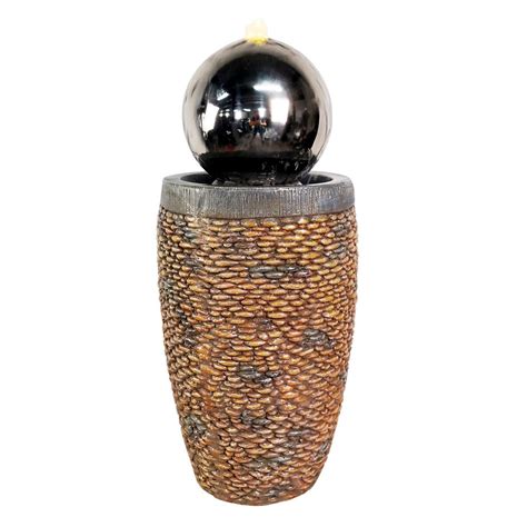 Sphere With Pebble Column Water Feature TR 20265 Tranquillity Water