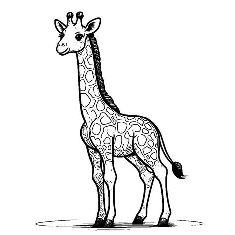 Free Giraffe Vector SVG K40 Laser Cutter