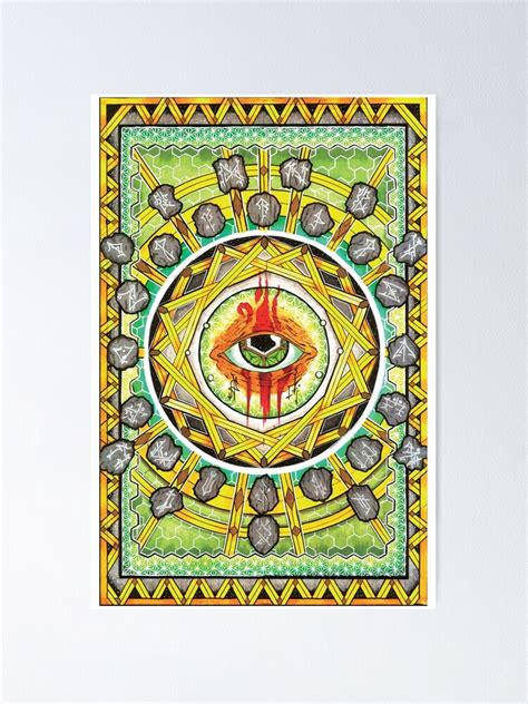 Odins Eye Poster For Sale By Torkarianarts Redbubble