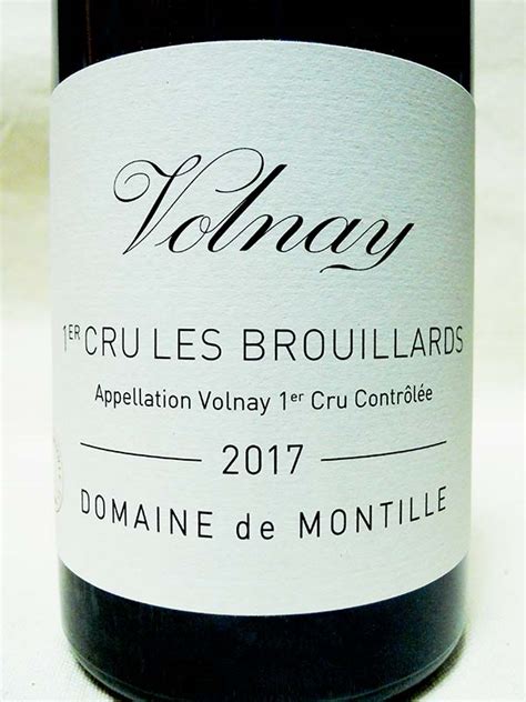 Domaine De Montille Volnay 1er Cru Les Brouillards 2017 Biowineonline