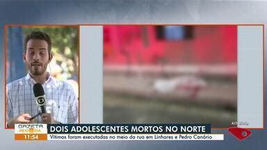 Gazeta Meio Dia edição regional Dois adolescentes são mortos a tiros