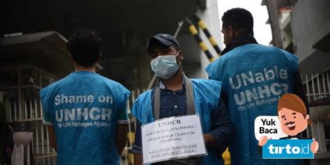 Imigran Pencari Suaka Kembali Demo Di Depan Kantor Unhcr