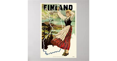 Vintage Travel Poster Finland Zazzle