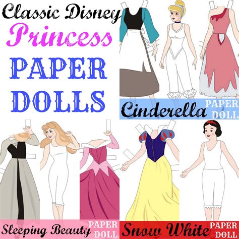 Disney Princess Paper Doll Printable