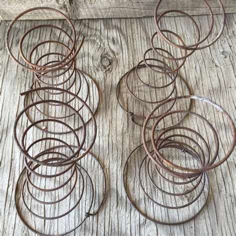 Metal Bed Springs 4 Industrial Salvage Wedding Springs Etsy Vintage