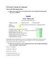 om explorer taskdocx om explorer waiting  assignment answer