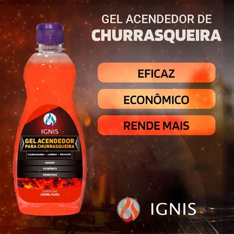 Gel Acendedor Para Churrasqueira Ml Ignis Loja Er Do Brasil