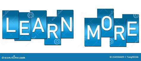 O Que Significa Learn More - Learn More Word on Blue Card Isolated Stock Illustration - Illustration ...