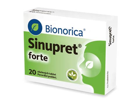 Sinupret Forte 20 obalených tablet Magistra cz Nový e shop