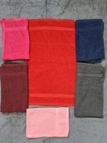 Multicolor Plain Cotton Terry Towel Gsm Size X At Rs