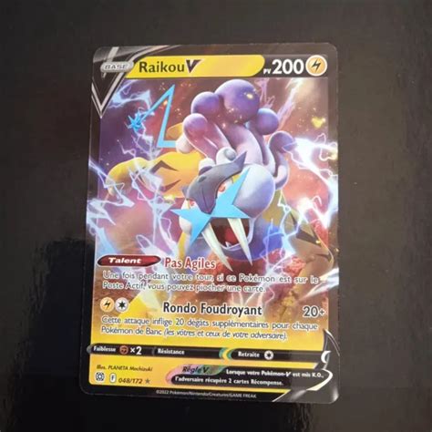 Carte Pok Mon Raikou V Ep E Et Bouclier Stars Etincelantes Fr