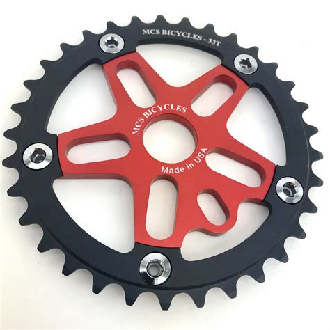 Mcs 39t 5 Bolt Chainring Spider Combo In Colors Planet Bmx