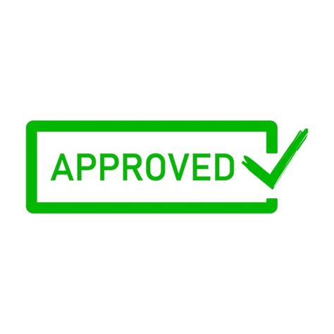 Premium Vector Approved Vector Check Mark Buttons