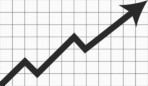 Premium Vector Business Graph With Arrow Showing Growth And Gowing Up