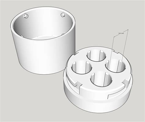 Vial Holder for Medication / Peptides by vidision | Download free STL