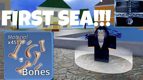 I FOUND THE BEST WAY TO FARM BONES IN FIRST SEA Blox Fruits YouTube