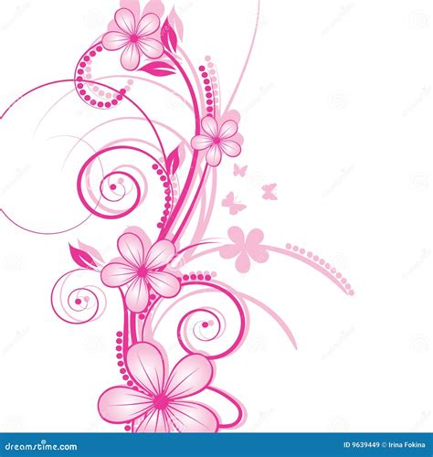 Fond Abstrait Floral Illustration De Vecteur Illustration Du Milieux