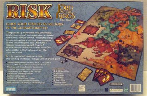 Risk Lord Of The Rings Trilogy Edition Parker Bros Game Used No Manual 1868253271