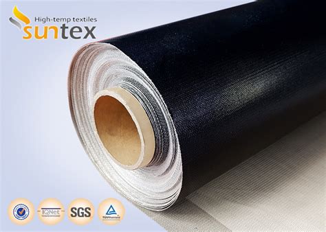 Black Anti Static Ptfe Coated Fiberglass Fabric