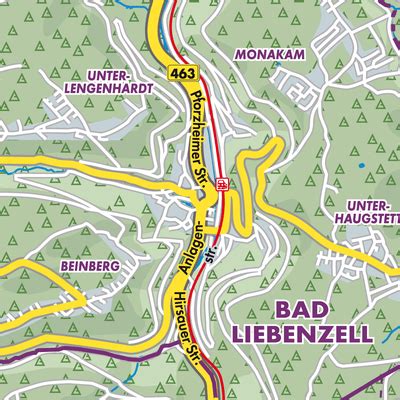 Bad Liebenzell Stadtpl Ne Und Landkarten