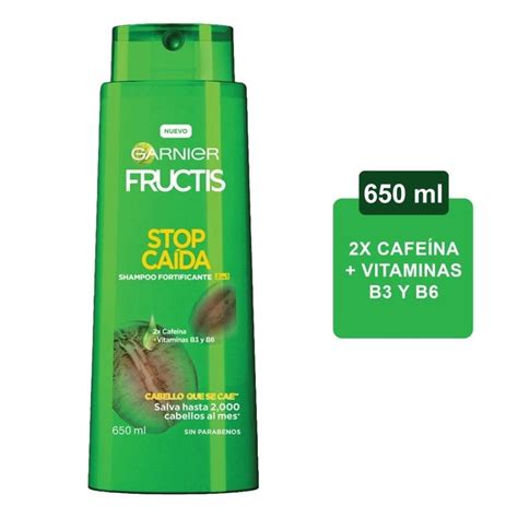 Shampoo Garnier Fructis 2 en 1 stop caída 650 ml Walmart