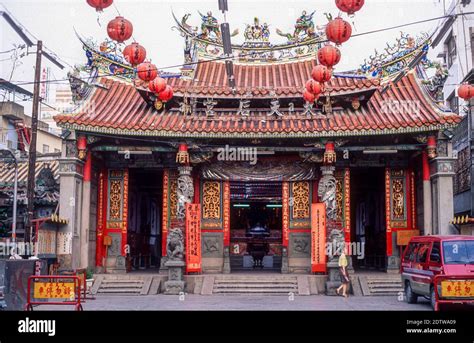 Grand Matsu Temple A Taoist Temple In Tainan Taiwan May 1995 Stock