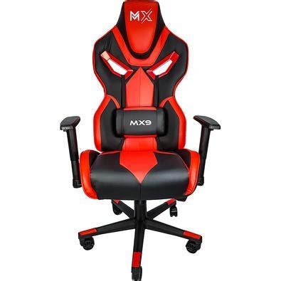 Cadeira Gamer Mx9 Giratoria PretoVermelho KaBuM