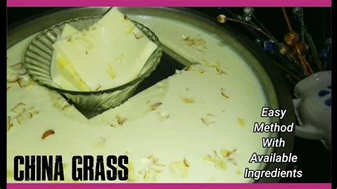 China Grass Ghaas Ka Halwa Agar Agar Recipe Made By Cook With Afra Youtube