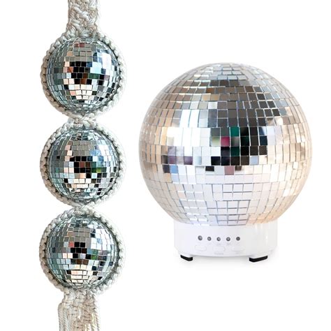 Scandinordica Disco Ball Diffuser And 3 Tiered Macrame Disco Ball Hanger