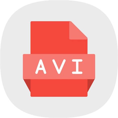 Avi File Format Icon 16904356 Vector Art At Vecteezy