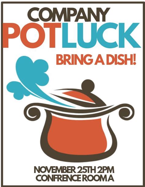 Potluck Party Poster