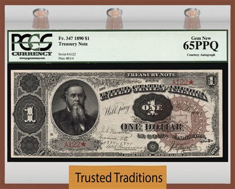 large treasury notes trusted traditions