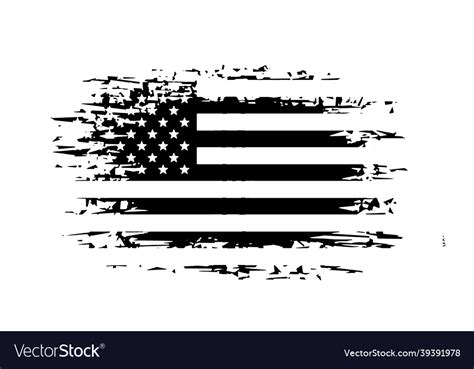 Usa Flag Distressed American With Splash Vector Image