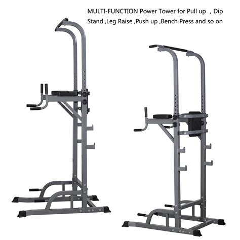 Zenova Power Tower Pull Up Bar Station Pull Up And Dip Bar Height