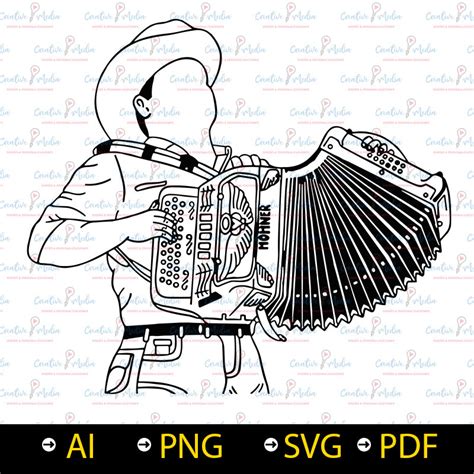 Vector Alfredo Olivas Acordeon Logotipo svg pdf ai png Etsy México