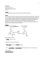 Ochem Lab 12 Docx 1 Tori Beeler Partner Luke Chem 253 TA Bin Ma Lab