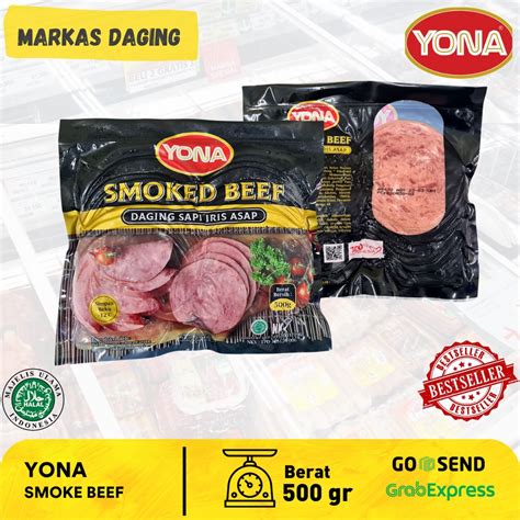 Jual YONA SMOKED BEEF DAGING SAPI IRIS ASAP 500gr Shopee Indonesia