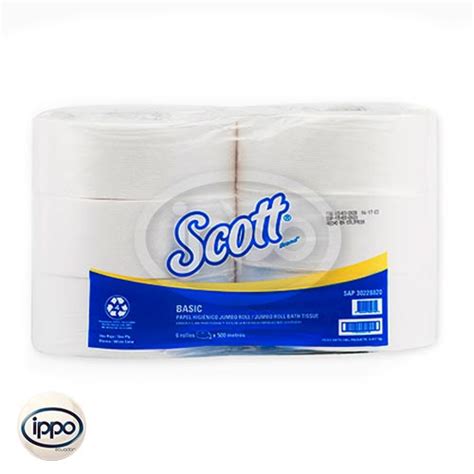 Papel Higienico Jumbo Scott Basic Mts Hoja C Digo Ippo