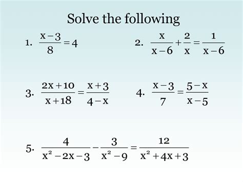 Solving Fractional Equations Ppt Download