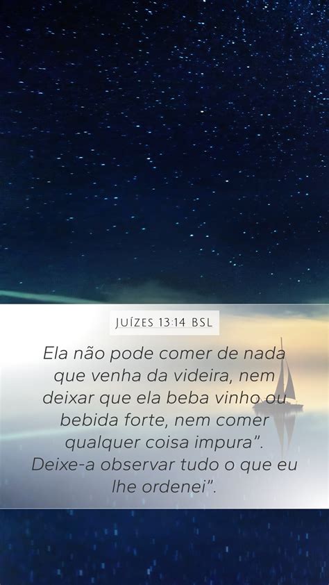 Juízes 13 14 BSL Mobile Phone Wallpaper Ela não pode comer de nada