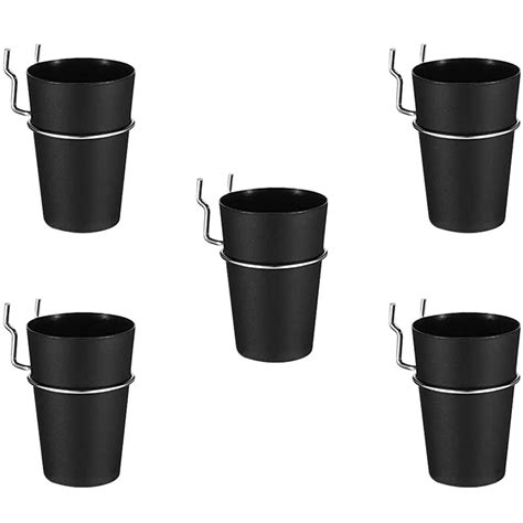 5 Sets Pegboard Cup With Hook And Loop Screw Organizers Storage Cups