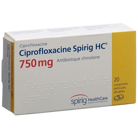 Ciprofloxacine Spirig Hc Filmtabl Mg Blist Stk Online Bestellen